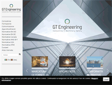 Tablet Screenshot of gt-engineering.it